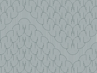 zigzag seamless pattern with concentric circles vector image
