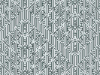 zigzag seamless pattern with concentric circles vector