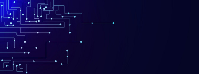 Abstract geometric with connecting dots and lines vector