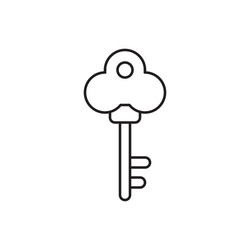 Key icon lock vector