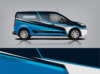 van wrap design sticker and decal Vector Image