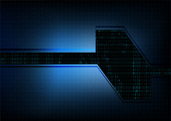 abstract technological hexagonal interface vector image