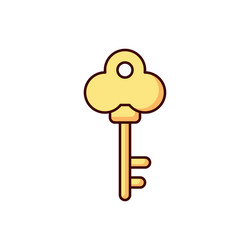 Key icon lock vector