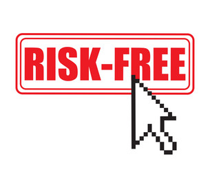 Risk free design Royalty Free Vector Image - VectorStock
