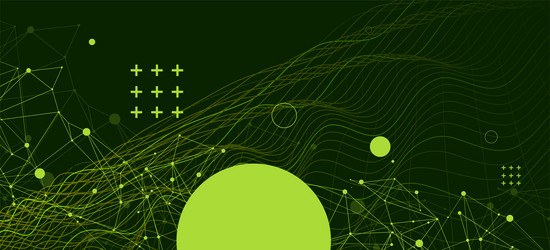 template for science and technology presentation vector image