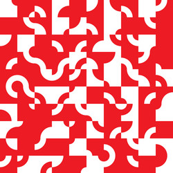 abstract seamless pattern design with tiled vector image