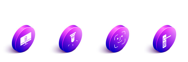 Set isometric lock on computer monitor motion vector