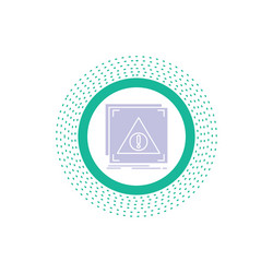 error application denied server alert glyph icon vector image