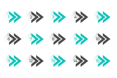3d style bullet points element in collection vector image