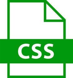 file name extension css type vector