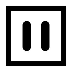 stop and pause icon interface media button vector