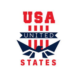 USA Eagle Logo Template Vector Image