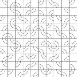 abstract seamless pattern design with tiled vector image