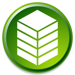 icon with tower rack storage container datacenter vector image