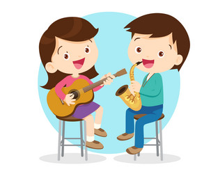 music kidsplay concept of school vector