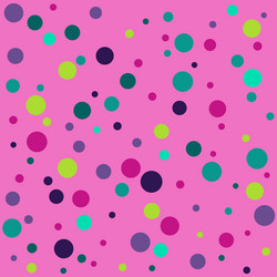 seamless pattern with color circles polka dot vector image