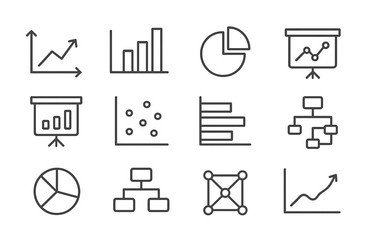 visual representation of data analysis tools vector image