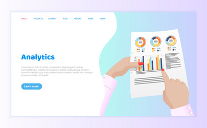 Analytics business data documentation company vector
