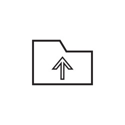 file upload icon vector image