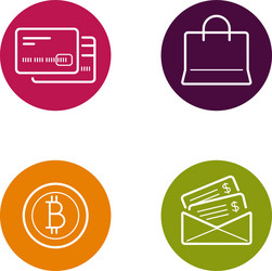 round circle buttons with icons can be used vector image
