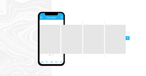 Social media design concept smartphone vector