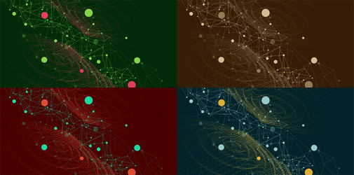 template for science and technology presentation vector image