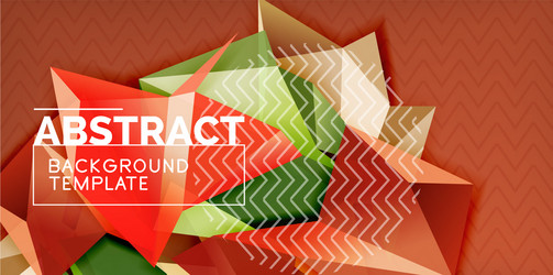 triangular low poly background design vector image