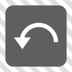 rotate ccw rounded square button vector image