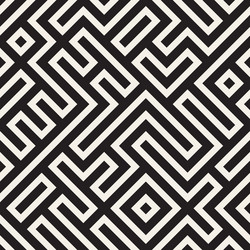 stylish lines lattice ethnic monochrome texture vector