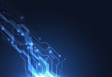 abstract background with technology circuit board vector image