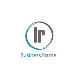 Initial letter rl logo template design Royalty Free Vector