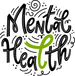 Mental Health Quotes - Positive Affirmations vector