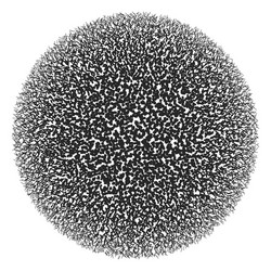 black and white round pattern abstract background vector image