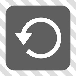 rotate ccw rounded square button vector image