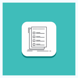 round button for check checklist list task to do vector image