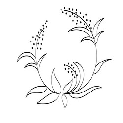 Printable flower embroidery pattern design Vector Image