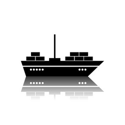 Ship icon isolated on white background Royalty Free Vector