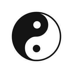 Hands holding yin yang symbol Royalty Free Vector Image
