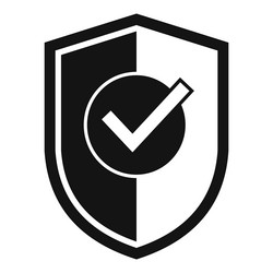 shield privacy icon simple data protect vector