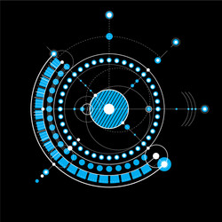 technical drawing made using dashed lines vector image