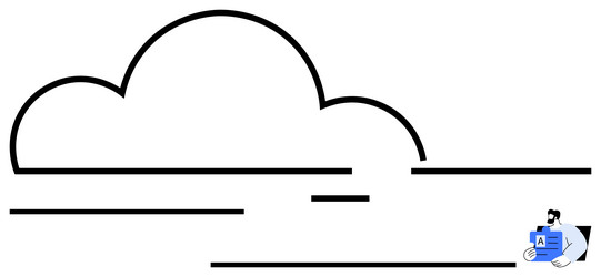 cloud computing with data storage and file sharing vector image