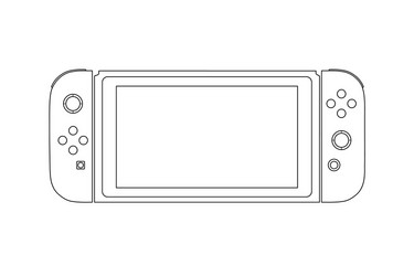 portable pocket console vector