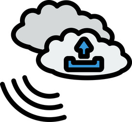 cloud upload icon vector