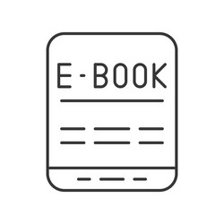 e-book and tablet device icon e-learning concept vector image