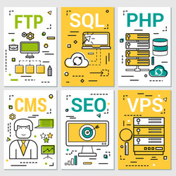 Programming Concepts Banners vector