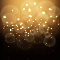 Golden Bokeh Background vector image
