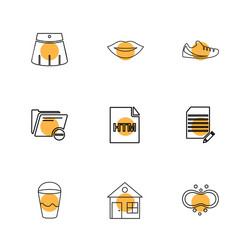 Html glass lips folder files file type vector