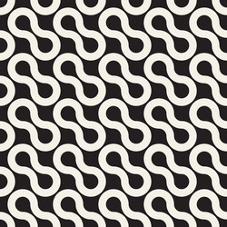Seamless pattern repeating geometric elements vector
