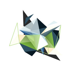 triangle abstract background low poly vector image