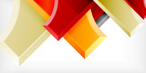 arrow with round elements color geometric shapes vector image